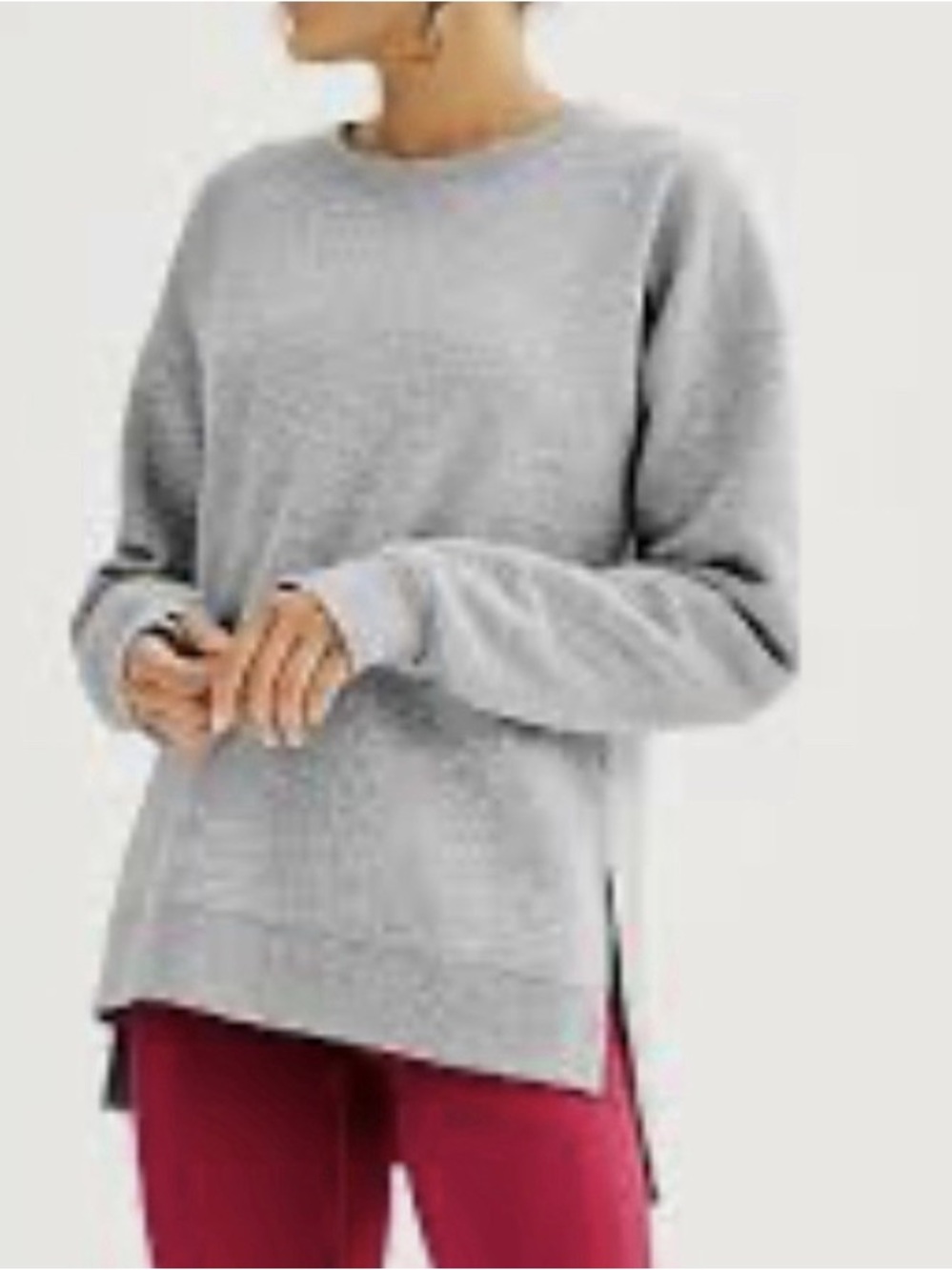 Tek Gear Size XL Ultra Soft Fleece Grey Crewneck Sweatshirt
